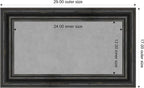Amanti Art Black Framed Magnetic Board 17x29 Small Vision Board - Image 4