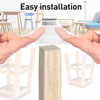 Clear Square Chair Leg Floor Protectors - Image 3