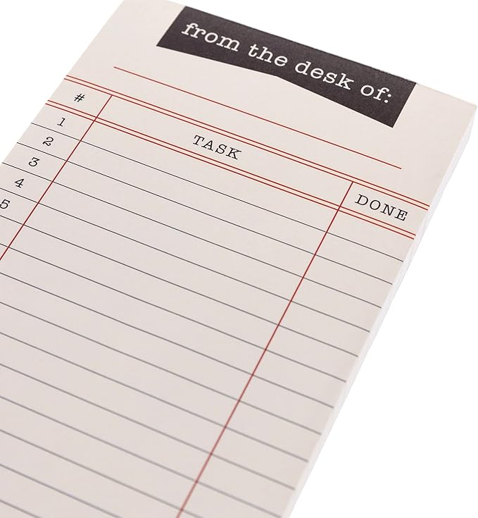 Graphique Library Card Magnetic Notepad | 100 Tear-Away Sheets | Grocery - Image 3