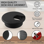 2 Inch Desk Grommet, 13 Pieces Wire Grommet, Desk Hole Cover - Image 3