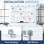 MAKELLO Large Magnetic Dry Erase Calendar Whiteboard Yearly 43" x 31" - Image 6