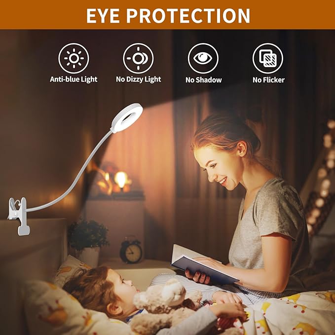 iZELL Reading Light, USB Clamp Lamp - Image 4