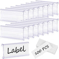 100 Pcs Wire Shelf Label Holder by Meetory