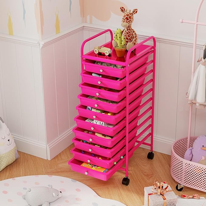 GLACER 10 Drawers Rolling Cart, Storage Cart - Image 9