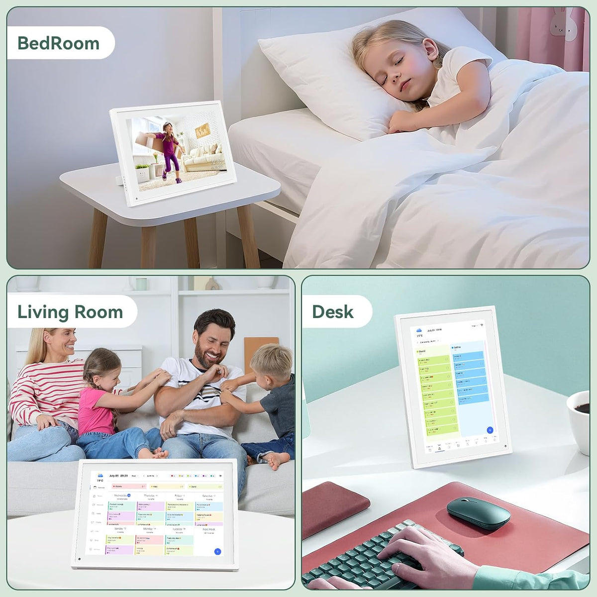 Digital Calendar,10.1 Inch Planner Electronic Calendar&Chore Chart,Smart ...