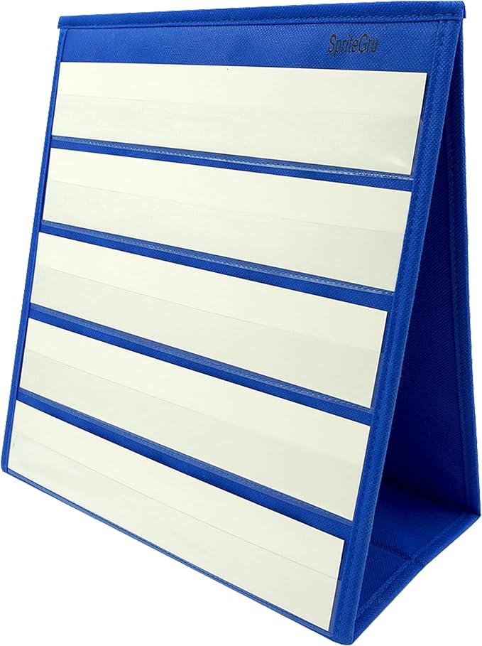Blue Tabletop Desktop Pocket Chart by SpriteGru