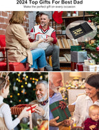Gifts for Dad Valet Tray, Built-in Wireless Charger, Nightstand Organizer - Image 2