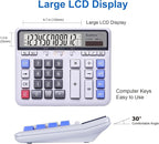 Comix Desktop Calculator Solar Battery Dual Power - Image 5