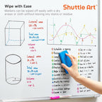 Shuttle Art Dry Erase Markers, 12 Colors 144 Bulk Pack Whiteboard Markers - Image 6