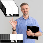 Jutom 50 Pcs 2 Pocket Glossy Paper Folders Glossy Paper Laminated Portfolios - Image 4