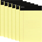 Emraw Jr. Legal pad, legal/wide Ruled Writing Pad. Perforated Edge. 5" X 8" by ENDAY