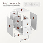 Kubohogar 2 Drawer File Cabinet - Image 6