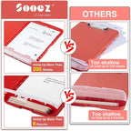 Sooez Clipboard with Storage, High Capacity Nursing Clip Board 8.5 x 11 with - Image 3