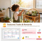 15.6" Digital Calendar Wall Touch Screen, Chore Chart, Photo Frame, Refills | Real-time Google, Outlook and iCloud sync keeps every family member organized, with meal planning and no subscription fees.