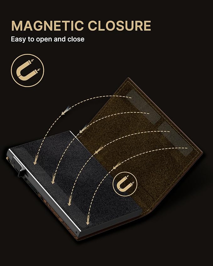 typecase Mens Wallet Card Holder: Pop Up Aluminum Case, Carbon Fiber Leather - Image 8