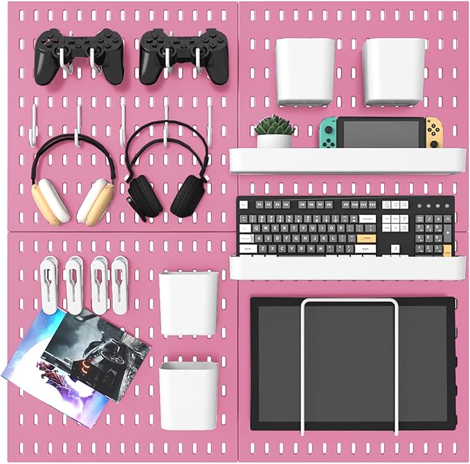 MULSAME Pegboard Combination Kit, 25.2" x 25.2" Wall Mounted Storage Set by MULSAME