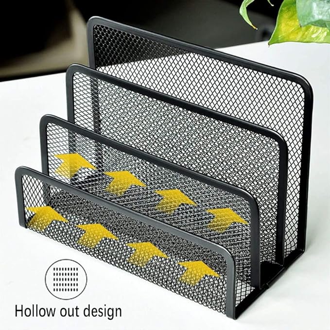 wishacc Folder Holder Desk, 2 Pack Mail Organizer Letter Holder - Image 3