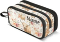 BOENLE Custom Cute Highland Cows Flowers Pencil Case Box Boys Girls by BOENLE-WELCOMEYOURCOMING