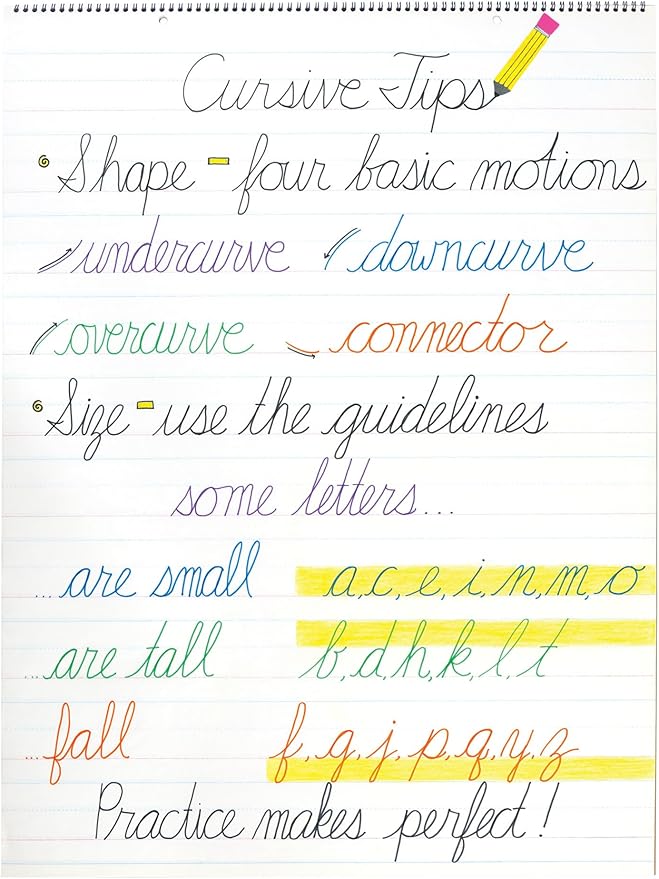 D'Nealian Chart Tablet, 25 Sheets - Image 2