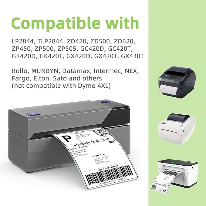 Compatible 4" x 2" Direct Thermal Labels Replacement - Image 6