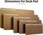 YSAGi Leather Desk Pad Protector, Office Desk Mat, Large Mouse Pad, Non-Slip PU - Image 4