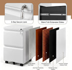 approgreent 2 drawer metal file cabinet, fully assembled, view 9