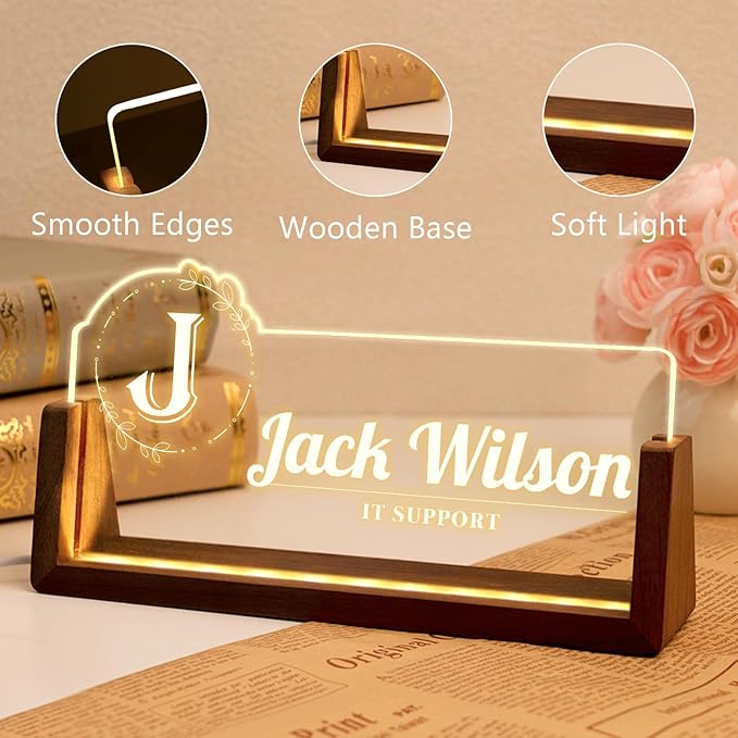 Desk Name Plate Personalized, Office Name Plate - Image 4