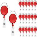 Fushing 20Pcs Retractable ID Badge Holders ID Badge Reels by Fushing