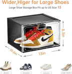 Amllas New 8 Pack Shoe Boxes Stackable, Large Shoe Storage Organizer - Image 5