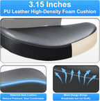 Heavy Duty Office Chair, 400lbs Ergonomic Desk Office Chair for Heavy People, Home Office Desk Chairs with Flip-Up Arms Computer Executive Task Chair with Adjustable Lumbar Support