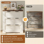 sedeta farmhouse 3 drawer file cabinet for home showing dimensions