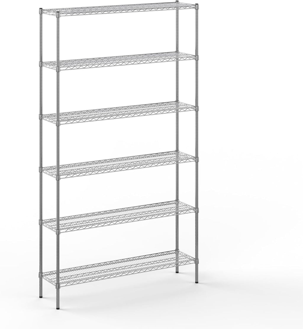 Regal Altair 14" Deep x 54" Wide x 96" Height Wire Shelving Kit | 6-Tier | NSF