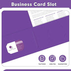 Two Pocket Folders, PANDRI 30 Pack 2 Pocket Folders, Letter Size Paper File - Image 5