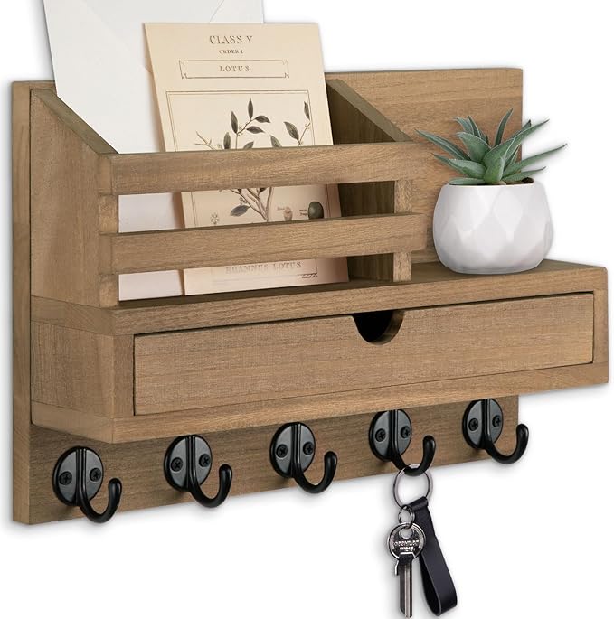 Lucundm Key Holder Wall Mount, Mail Holder by Lucundm