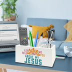 QZQE Boho Jesus Christian Pen Pencil Holder Organizer - Image 3