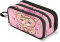 BOENLE Custom Cute Bear Pencil Case Box Boys Girls Personalized Name Large by BOENLE-WELCOMEYOURCOMING
