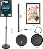 DISPLAYSWORKER Adjustable Poster Sign Stand 11 x 17, Floor-Standing Sign Holder - Image 7