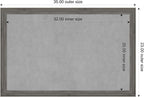 Amanti Art Grey Framed Magnetic Board 23x35 Large Vision Board - Image 4