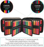 JAKAGO 274 Slots Colored Pencil Case Large Capacity Pen Holder - Image 3