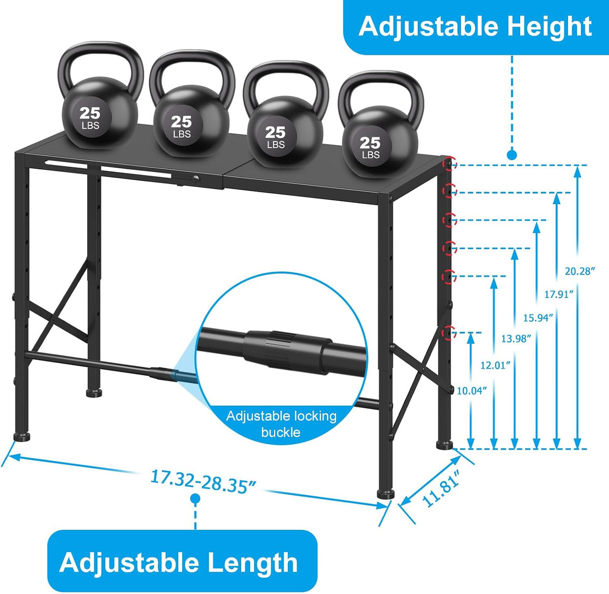 Expandable Pantry Shelves, 17-28 Inch Adjustable Kitchen Storage Shelf Organi...