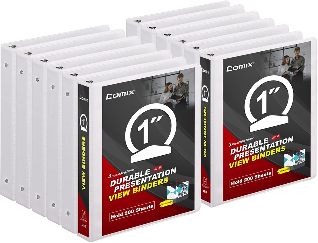 Comix Sturdy 3 Ring Binder 1 inch