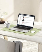 YSAGi Non-Slip Leather Desk Pad, Waterproof Laptop Computer Desk Keyboard Mat - Image 6
