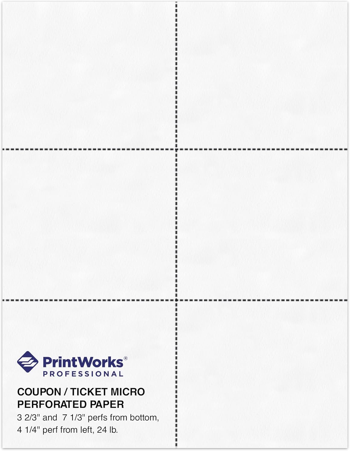printworks professional perforated paper for tickets, coupons, certificates, main product view