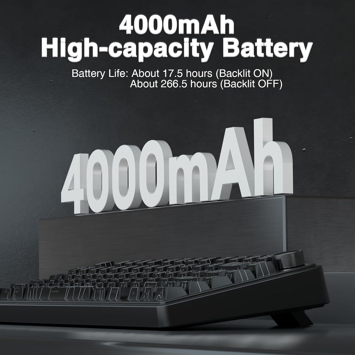 AULA F75 Pro Wireless Mechanical Keyboard with Knob,75% Hot Swappable Custom ...
