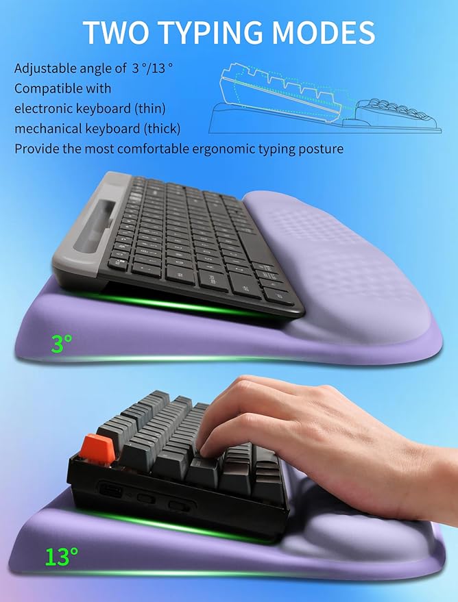 KUOSGM Ergonomic Wave Wrist Rest - Image 2
