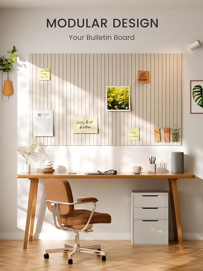 Bumusty Large Cork Board Alternative-47 x35 Felt Bulletin Board Tiles, - Image 6