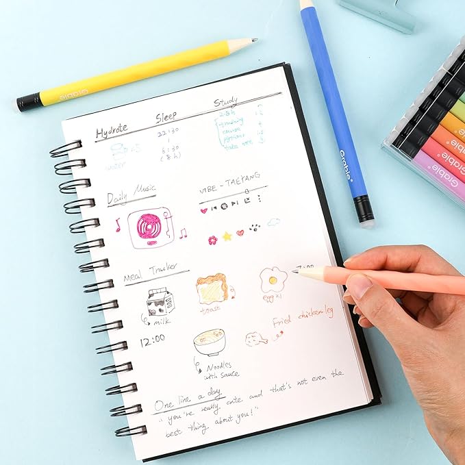 Grabie Erasable Gel Pens, 9 Colors Erasable Pens, Make Mistakes Disappear - Image 7