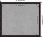 Amanti Art Black Framed Magnetic Board 22x26 Medium Vision Board - Image 3