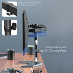 vivo stand-v002f dual led lcd monitor free-standing desk, package contents