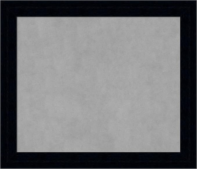 Amanti Art Black Framed Magnetic Board 24x28 Medium Vision Board by AmantiArt